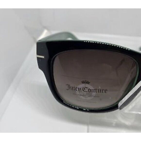 JUICY COUTURE new Womens SUNGLASSES Black Green Square black Lens WJC81SG05 - Picture 3 of 8